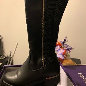 Black riding boots